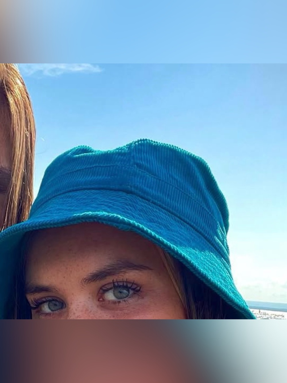 Urban Outfitters Teal Corduroy Bucket Hat
